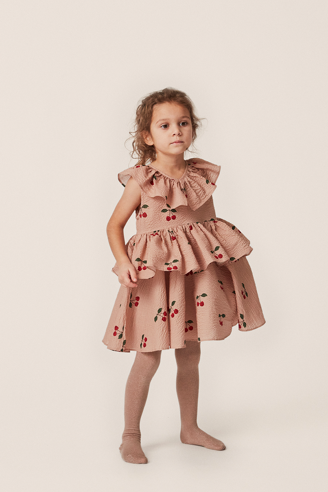 Konges Sløjd 'Lunella' dress with cherry motif | Kids's Baby (0-36 